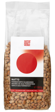 Natto ganze getrocknete Sojabohnen, BIO, Naturkraftwerke, 180g